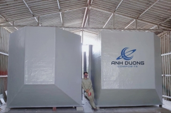 Dự án lô 02 tháp hấp thụ Composite siêu to khổng lồ tại Hạ Long