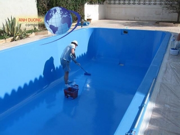 Bọc Composite cho bể bơi, chống thấm bể bơi