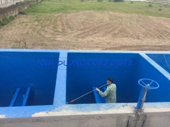 Bọc phủ Composite cho bể chứa nước sạch